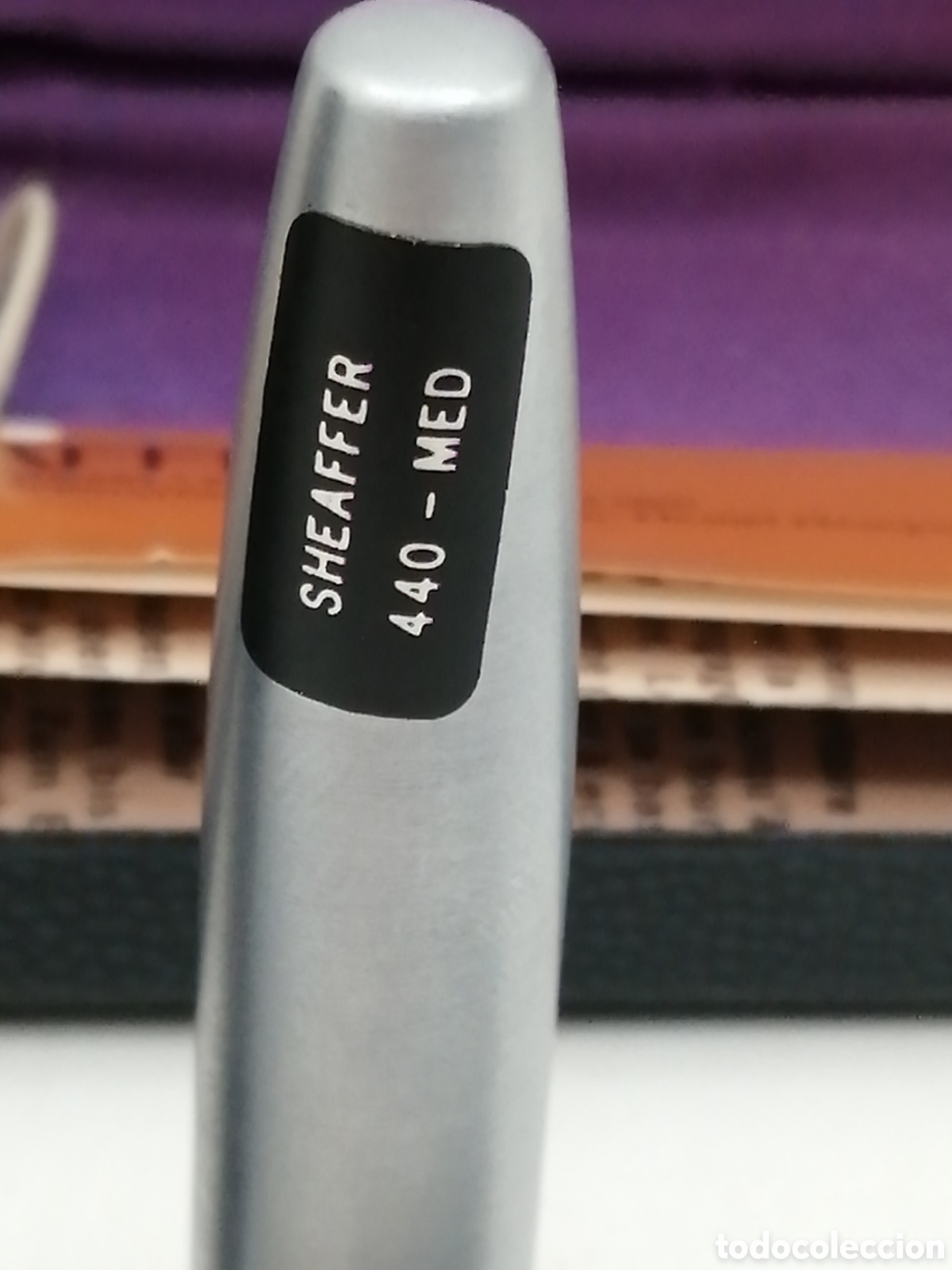 Plumas estilogr&aacute;ficas antiguas: Pluma estilogr&aacute;fica Sheaffer 440-medium - Foto 7