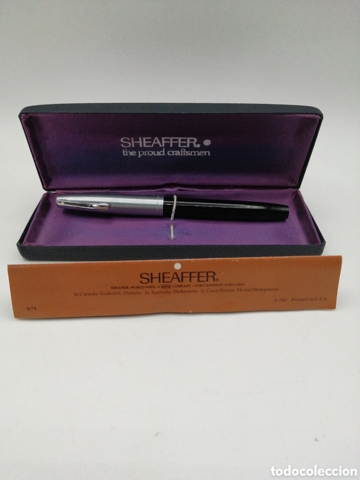 Plumas estilogr&aacute;ficas antiguas: Pluma estilogr&aacute;fica Sheaffer 440-medium - Foto 1