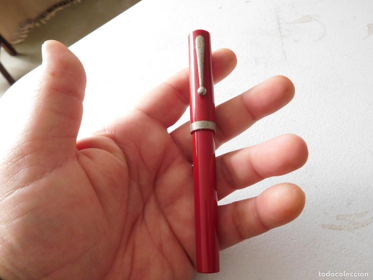 Plumas estilogr&aacute;ficas antiguas: Pluma estilogr&aacute;fica Sheaffer roja - Foto 1