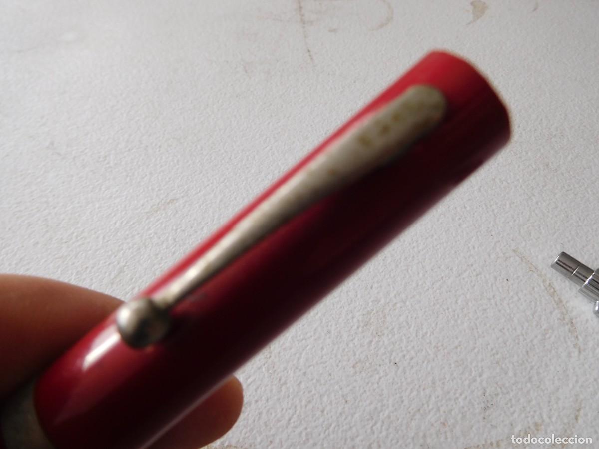 Plumas estilogr&aacute;ficas antiguas: Pluma estilogr&aacute;fica Sheaffer roja - Foto 2