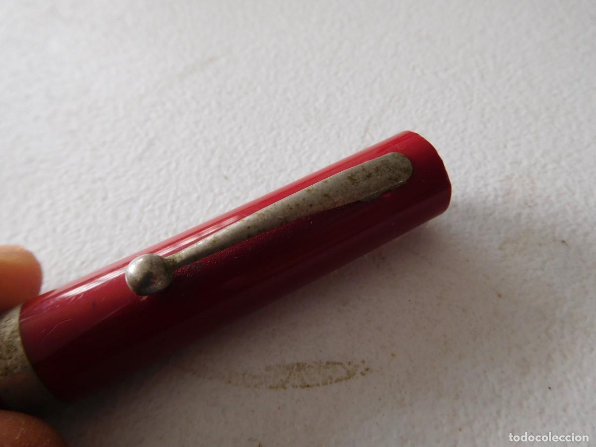 Plumas estilogr&aacute;ficas antiguas: Pluma estilogr&aacute;fica Sheaffer roja - Foto 3
