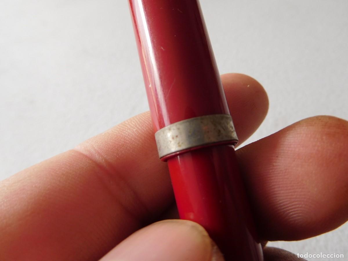 Plumas estilogr&aacute;ficas antiguas: Pluma estilogr&aacute;fica Sheaffer roja - Foto 4