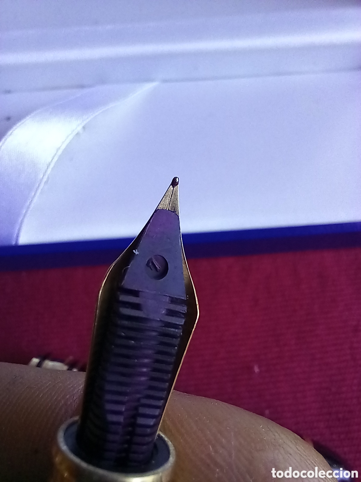 Plumas estilogr&aacute;ficas antiguas: CAJA WATERMAN MAS PLUMA A IDENTIFICAR - Foto 11
