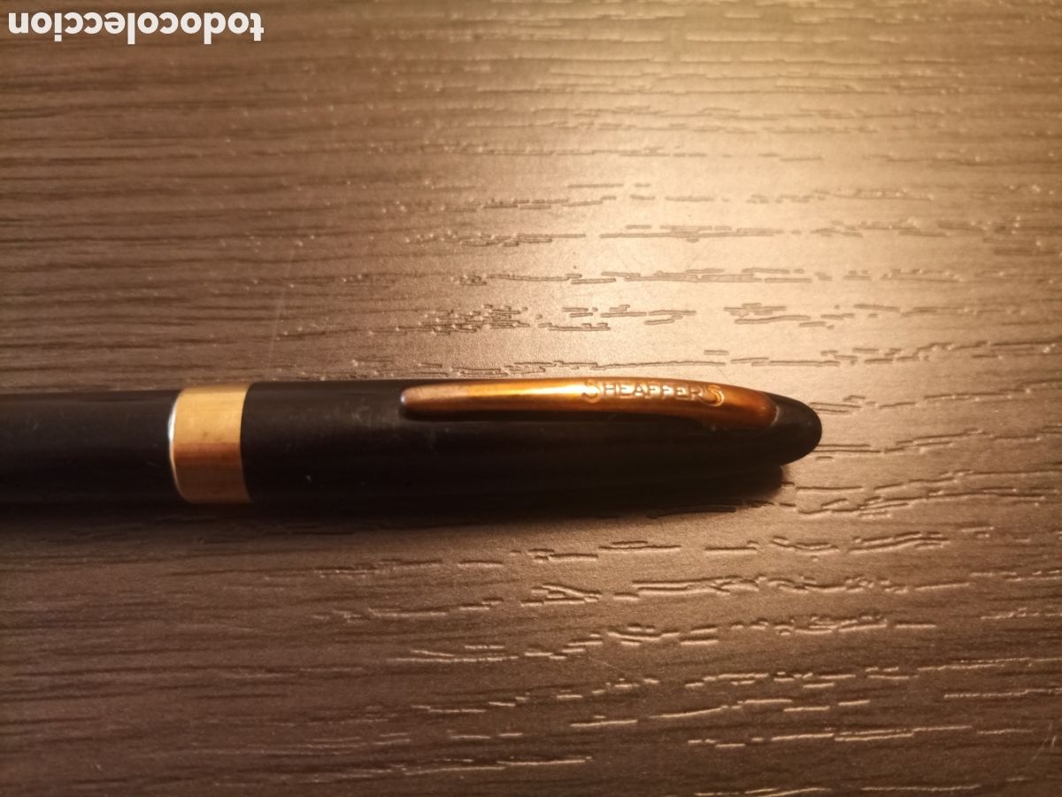 Plumas estilogr&aacute;ficas antiguas: Antigua Estilogr&aacute;fica SHEAFFER CREST TOUCHDOWN - Foto 4