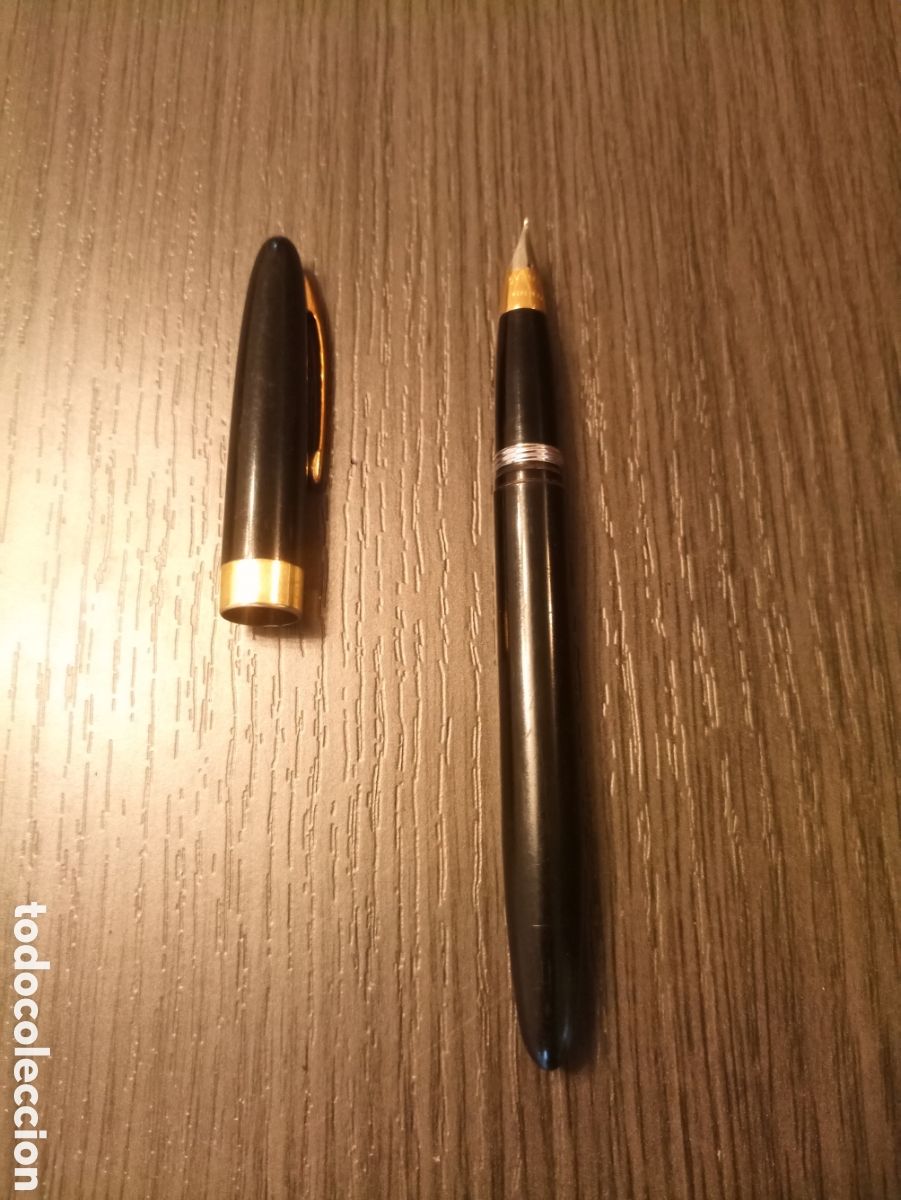 Plumas estilogr&aacute;ficas antiguas: Antigua Estilogr&aacute;fica SHEAFFER CREST TOUCHDOWN - Foto 7
