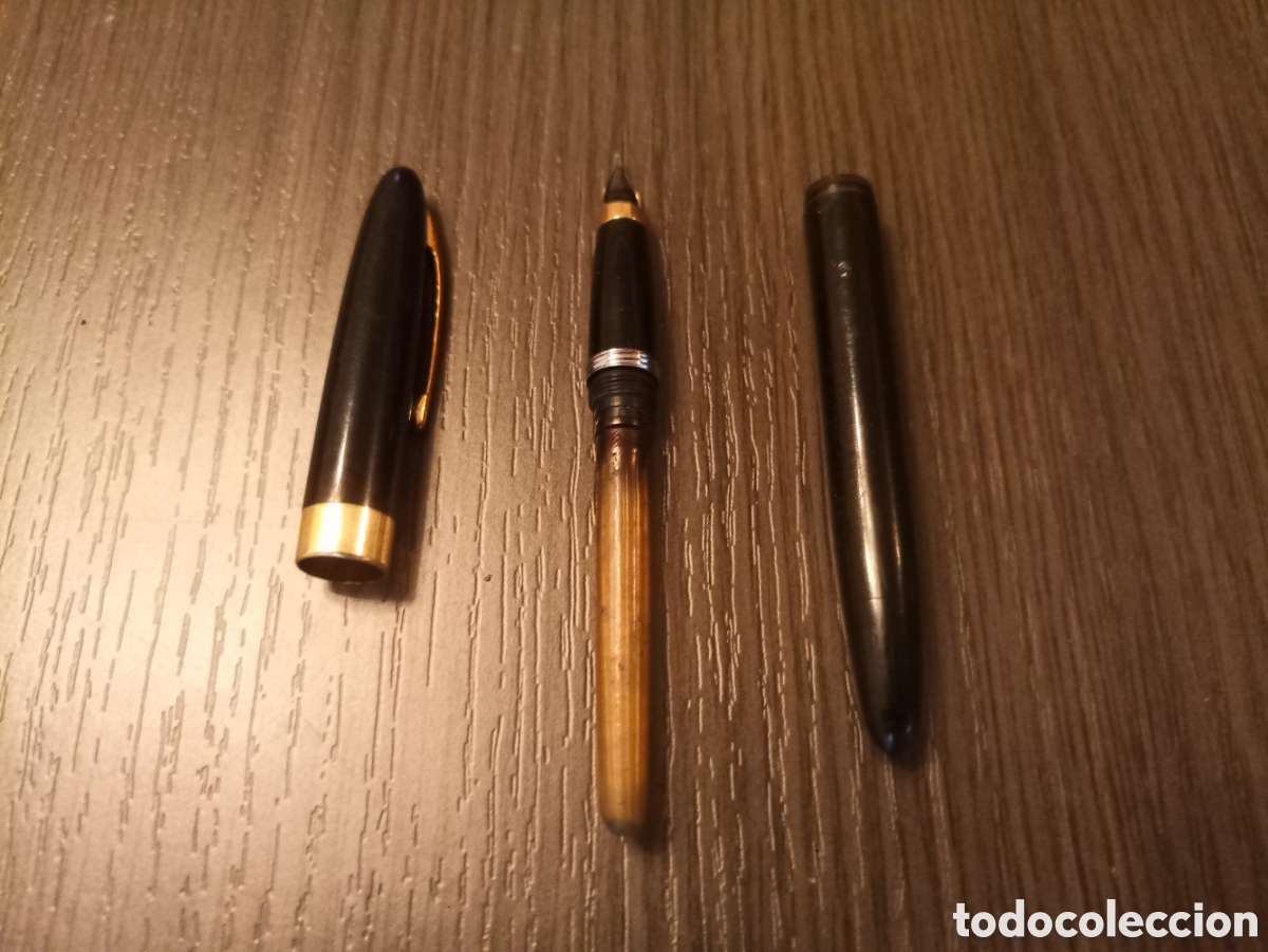 Plumas estilogr&aacute;ficas antiguas: Antigua Estilogr&aacute;fica SHEAFFER CREST TOUCHDOWN - Foto 12