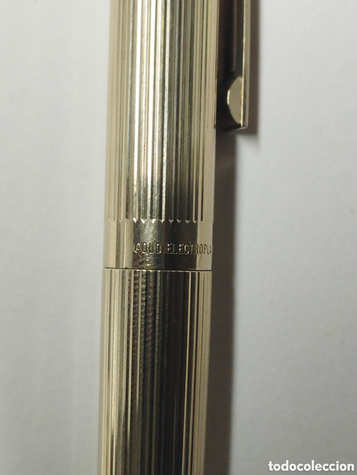 Plumas estilogr&aacute;ficas antiguas: Pluma Sheaffer gold electroplated - Foto 2