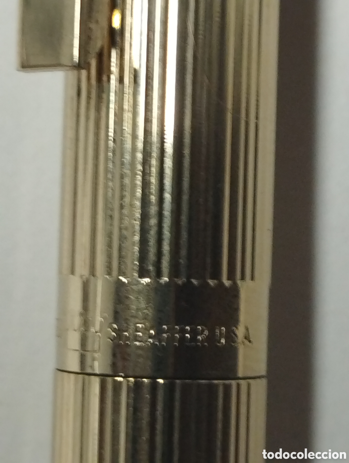 Plumas estilogr&aacute;ficas antiguas: Pluma Sheaffer gold electroplated - Foto 3