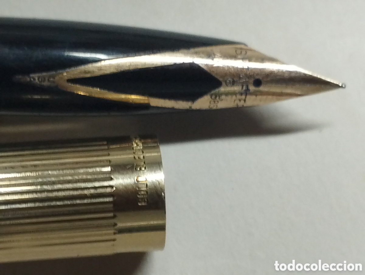 Plumas estilogr&aacute;ficas antiguas: Pluma Sheaffer gold electroplated - Foto 5