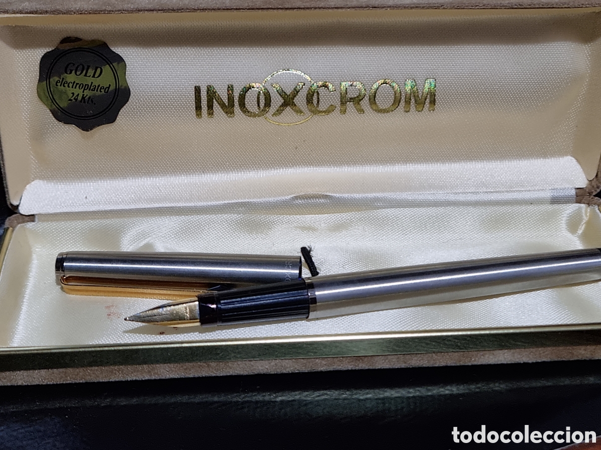 Plumas estilogr&aacute;ficas antiguas: PLUMA INOXCROM 77 - Foto 2