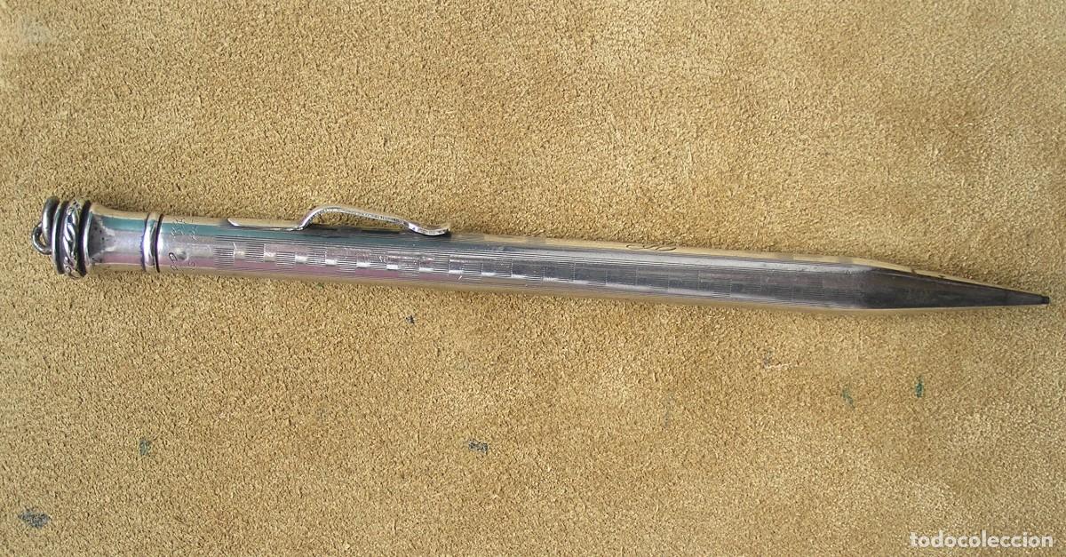 Plumas estilogr&aacute;ficas antiguas: PORTAMINAS WAHL EVERSHARP A&Ntilde;OS 20 DE PLATA MACIZA