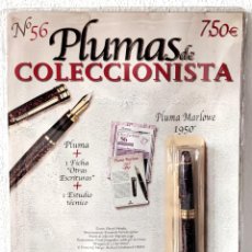 Plumas estilográficas antiguas: PLUMA MARLOWE 1950 - PLUMAS DE COLECCIONISTA EDILIBRO Nº 56 - EN BLISTER