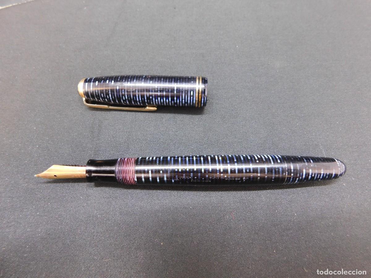 Plumas estilogr&aacute;ficas antiguas: PLUMA PARKER - VACUMATIC CANADA - 14K - Foto 6