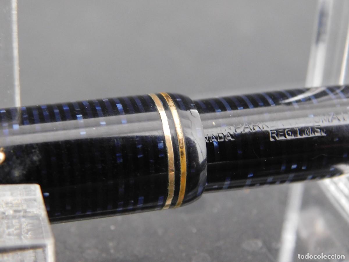 Plumas estilogr&aacute;ficas antiguas: PLUMA PARKER - VACUMATIC CANADA - 14K - Foto 14