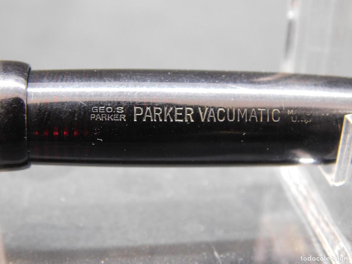 Plumas estilogr&aacute;ficas antiguas: PLUMA PARKER - VACUMATIC USA - 14K - Foto 2