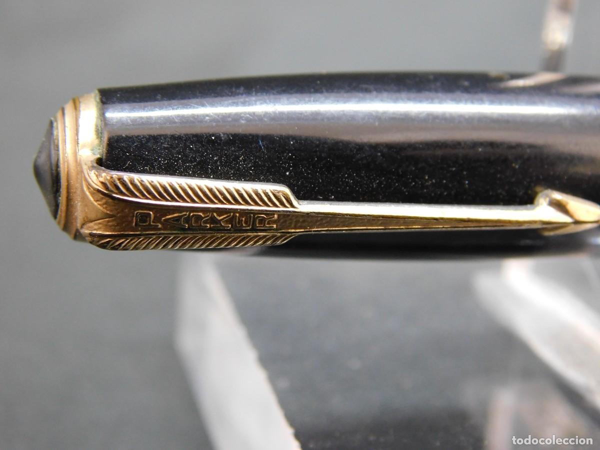 Plumas estilogr&aacute;ficas antiguas: PLUMA PARKER - VACUMATIC USA - 14K - Foto 3