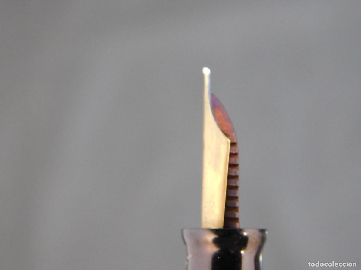 Plumas estilogr&aacute;ficas antiguas: PLUMA PARKER - VACUMATIC USA - 14K - Foto 7