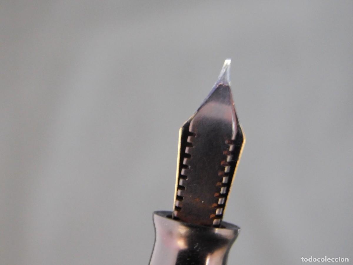 Plumas estilogr&aacute;ficas antiguas: PLUMA PARKER - VACUMATIC USA - 14K - Foto 8