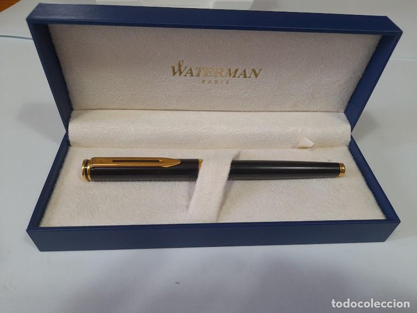 Plumas estilogr&aacute;ficas antiguas: Waterman pluma Paris, funciona perfectamente con caja original. - Foto 4