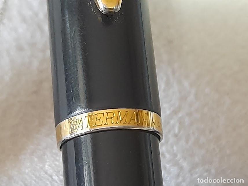 Plumas estilogr&aacute;ficas antiguas: Waterman pluma Paris, funciona perfectamente con caja original. - Foto 8