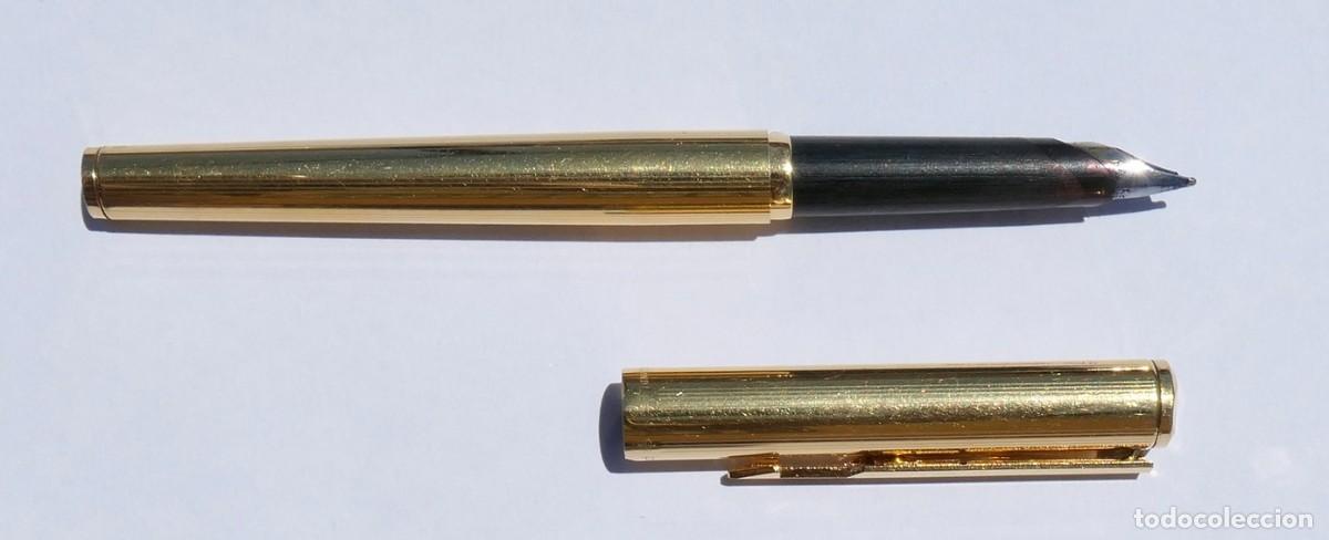 Plumas estilogr&aacute;ficas antiguas: PLUMA PARKER DORADA - Foto 2
