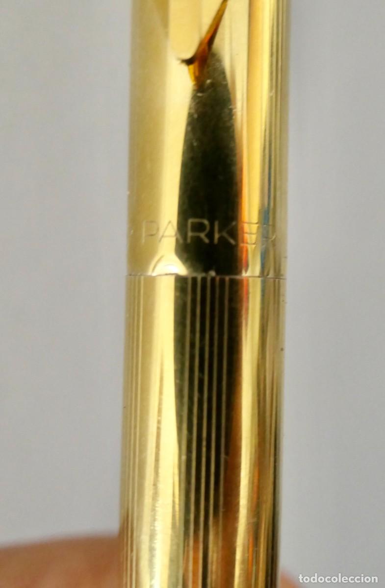 Plumas estilogr&aacute;ficas antiguas: PLUMA PARKER DORADA - Foto 15