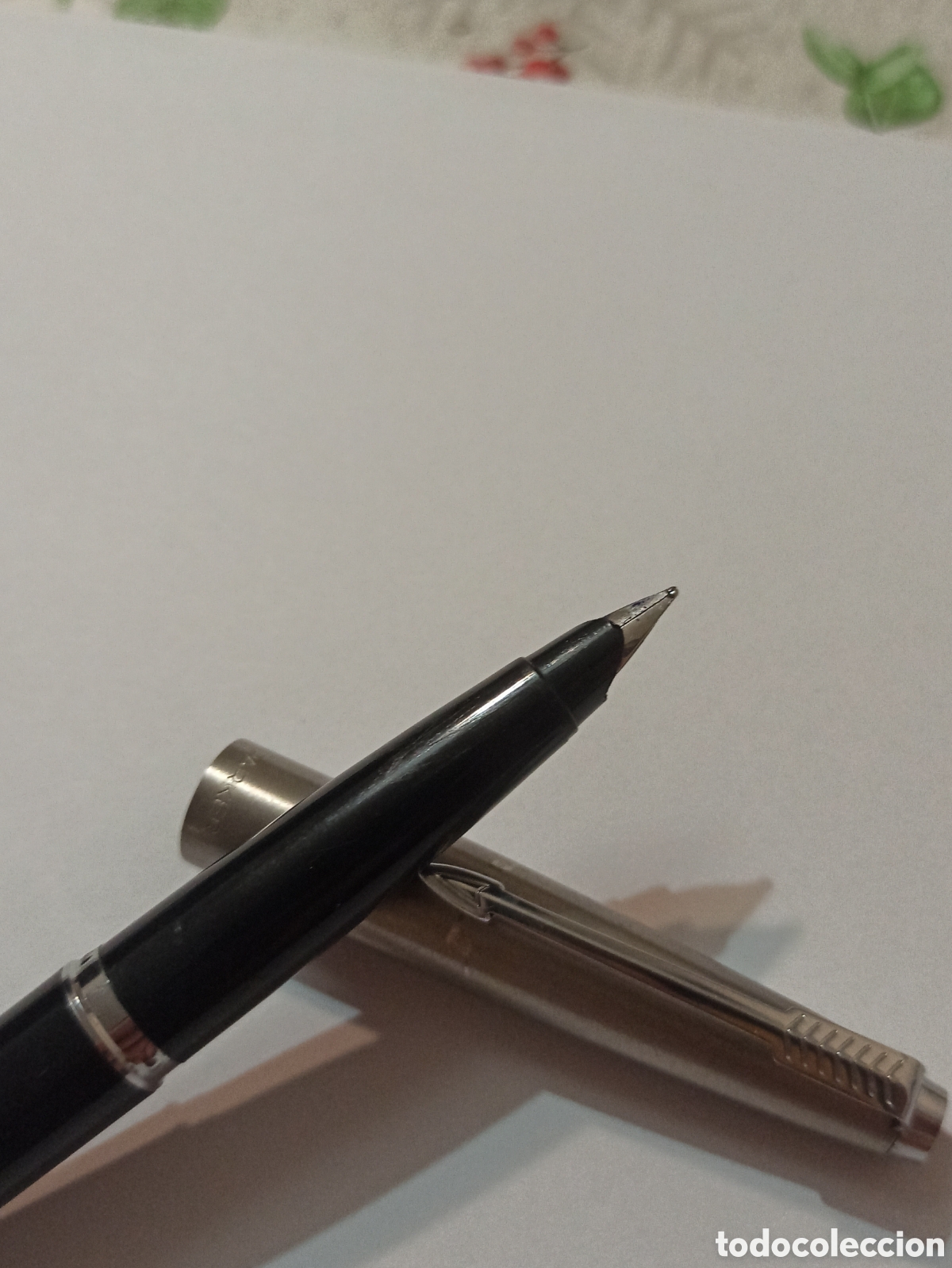 Plumas estilogr&aacute;ficas antiguas: Pluma Parker made en Francia - Foto 3
