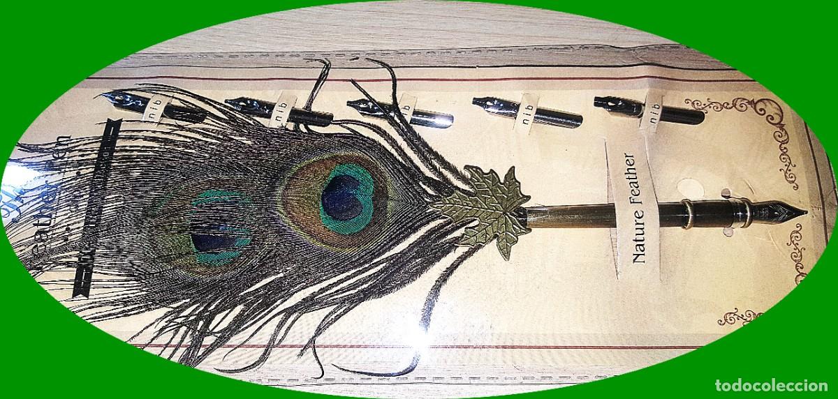 Plumas estilogr&aacute;ficas antiguas: ESTILOGRAFICA CON PLUMA EXOTICA - Foto 1