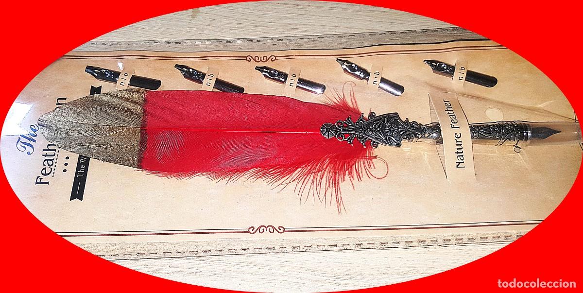 Plumas estilogr&aacute;ficas antiguas: ESTILOGRAFICA CON PLUMA EXOTICA - Foto 1