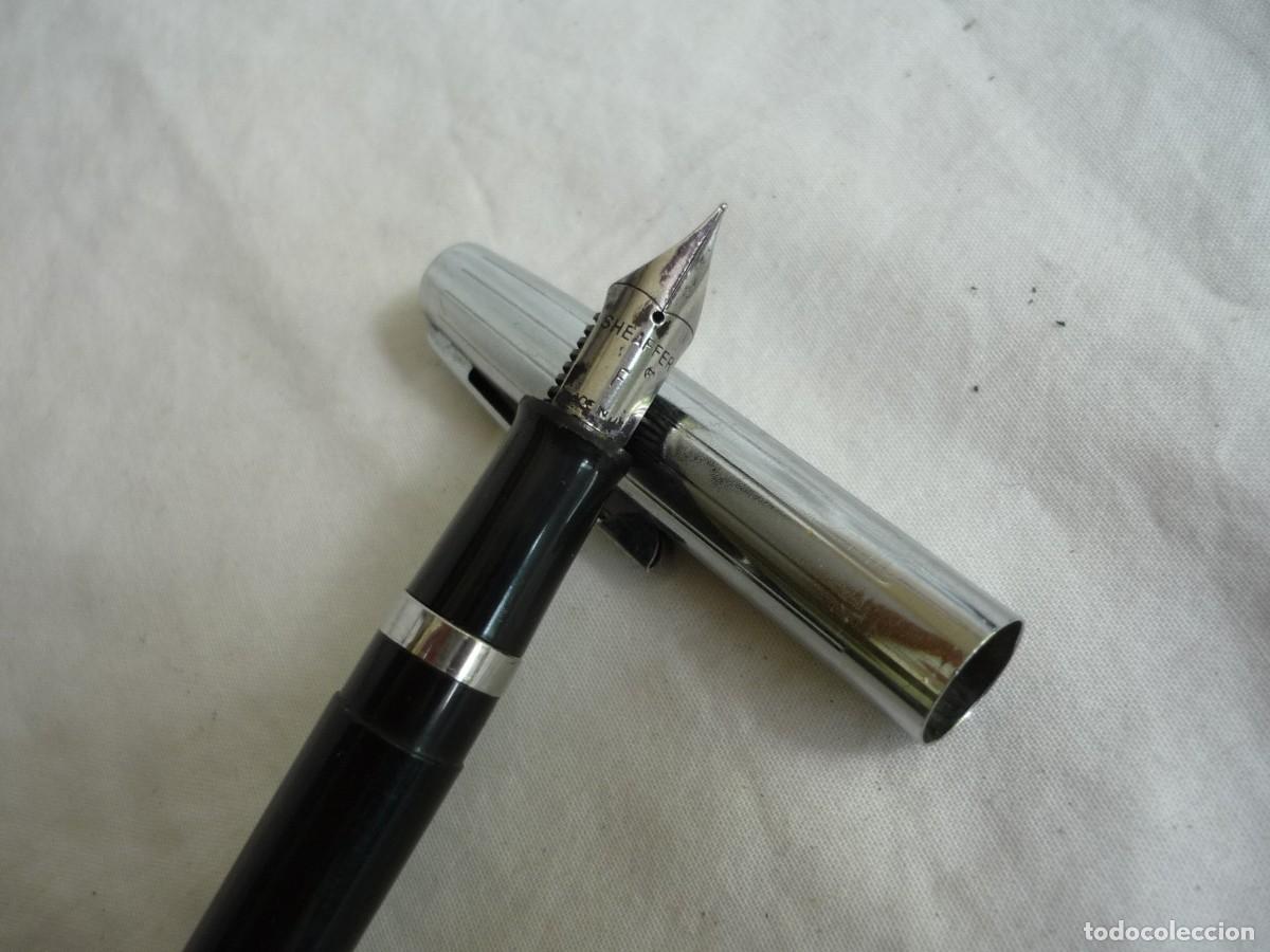 Plumas estilogr&aacute;ficas antiguas: Pluma estilogr&aacute;fica Sheaffer, plum&iacute;n F - Foto 7