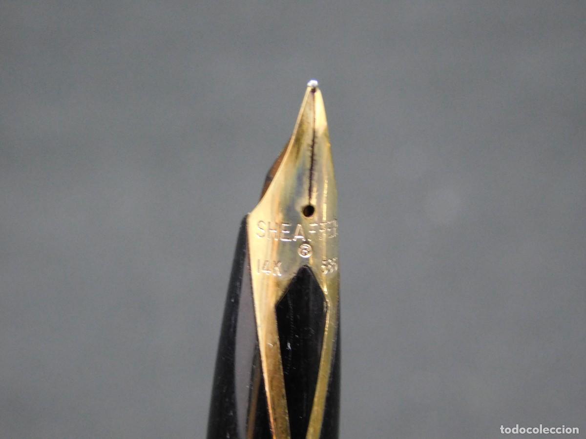 Plumas estilogr&aacute;ficas antiguas: PLUMA SHEAFFER - GOLD ELECTROPLATED - USA - Foto 9