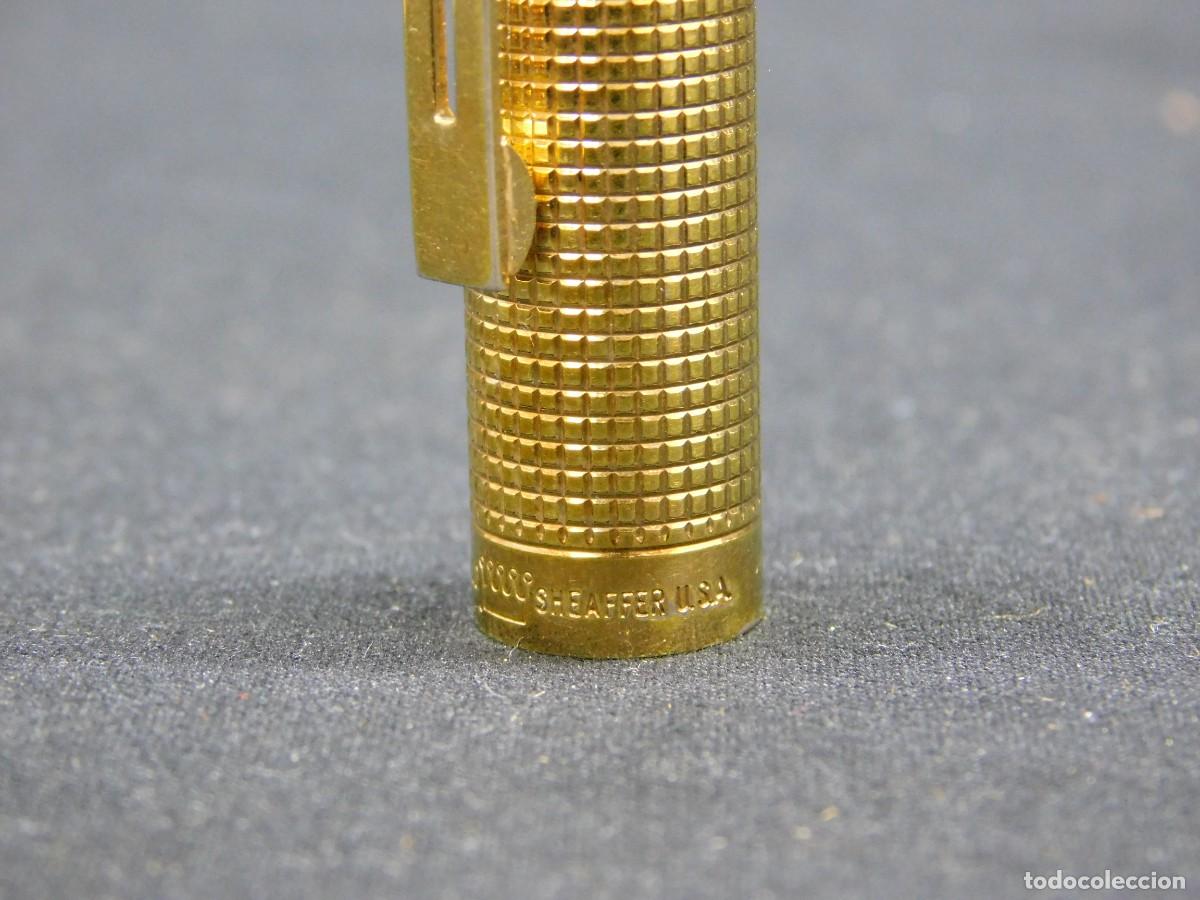 Plumas estilogr&aacute;ficas antiguas: PLUMA SHEAFFER - GOLD ELECTROPLATED - USA - Foto 15