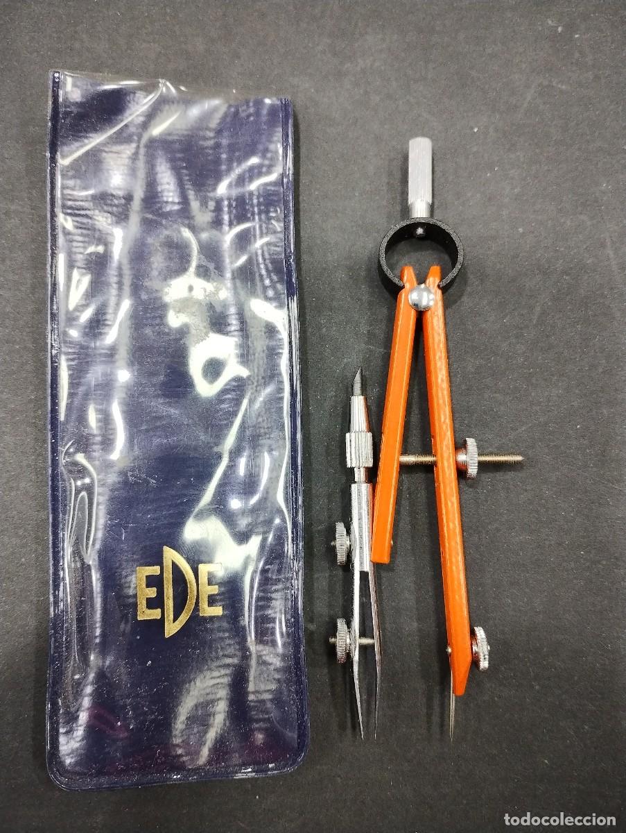 Plumas estilogr&aacute;ficas antiguas: compas ede VINTAGE maranja - Foto 1