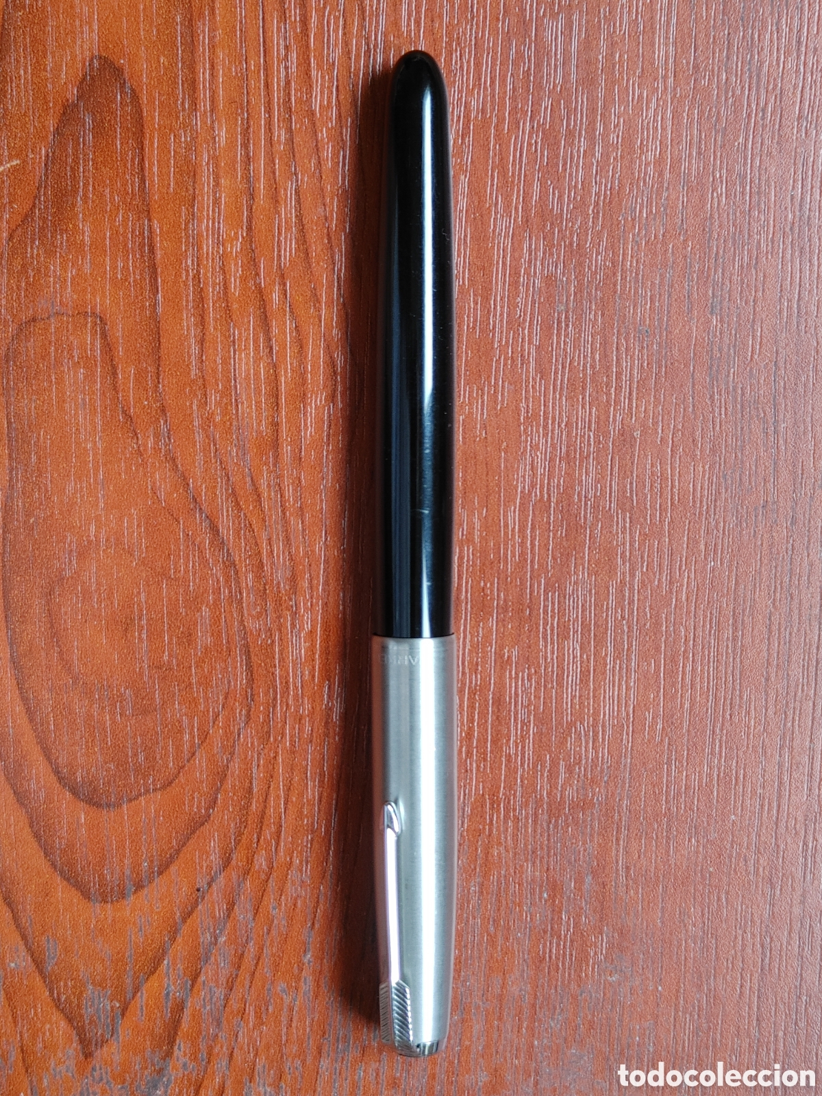 Plumas estilogr&aacute;ficas antiguas: Pluma Parker en su estuche.U.S.A. - Foto 2