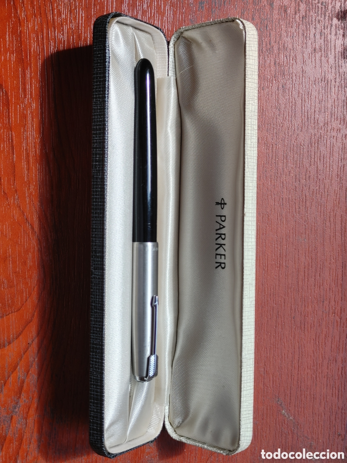 Plumas estilogr&aacute;ficas antiguas: Pluma Parker en su estuche.U.S.A. - Foto 10