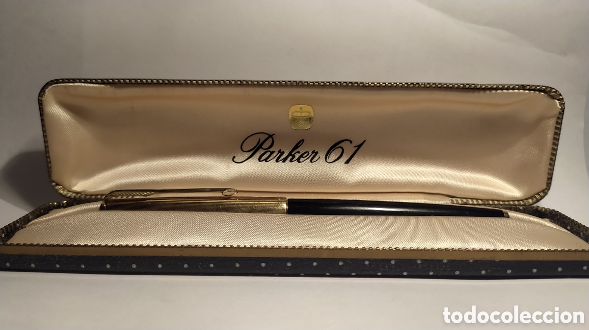 Plumas estilogr&aacute;ficas antiguas: Parker 61 Heirloom con estuche - Foto 2