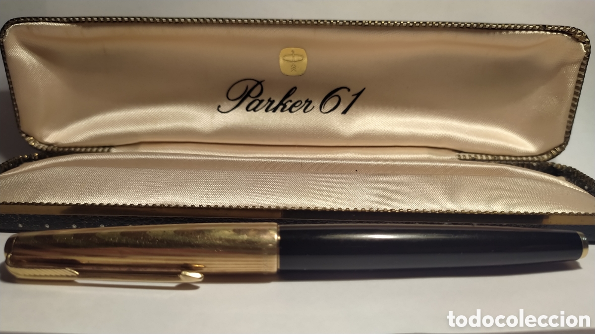 Plumas estilogr&aacute;ficas antiguas: Parker 61 Heirloom con estuche - Foto 5