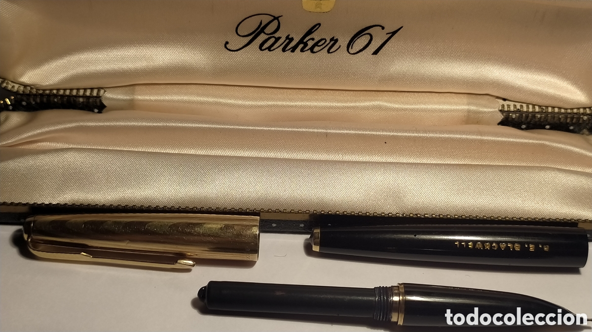 Plumas estilogr&aacute;ficas antiguas: Parker 61 Heirloom con estuche - Foto 10