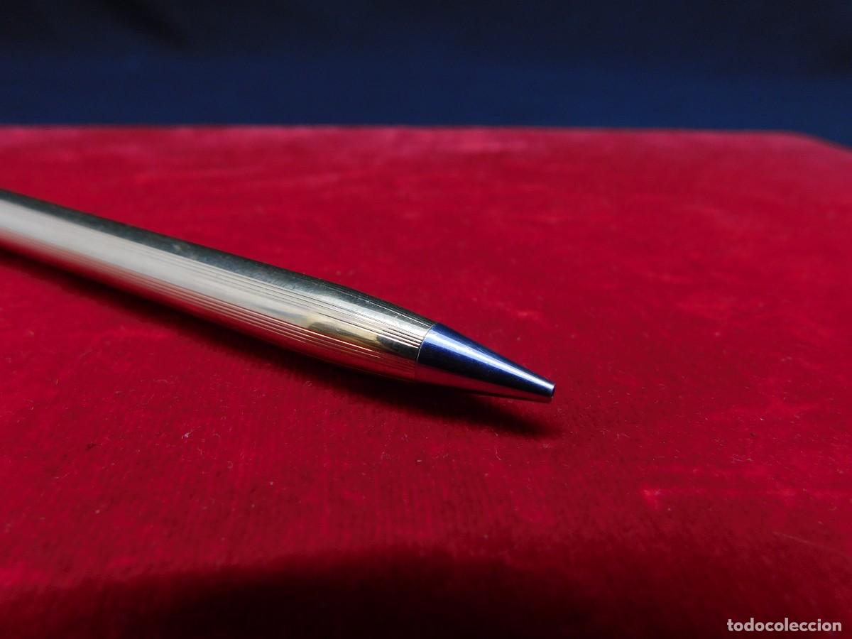 Plumas estilogr&aacute;ficas antiguas: PORTAMINAS ANSON 22K ELECTROPLATED - Foto 3