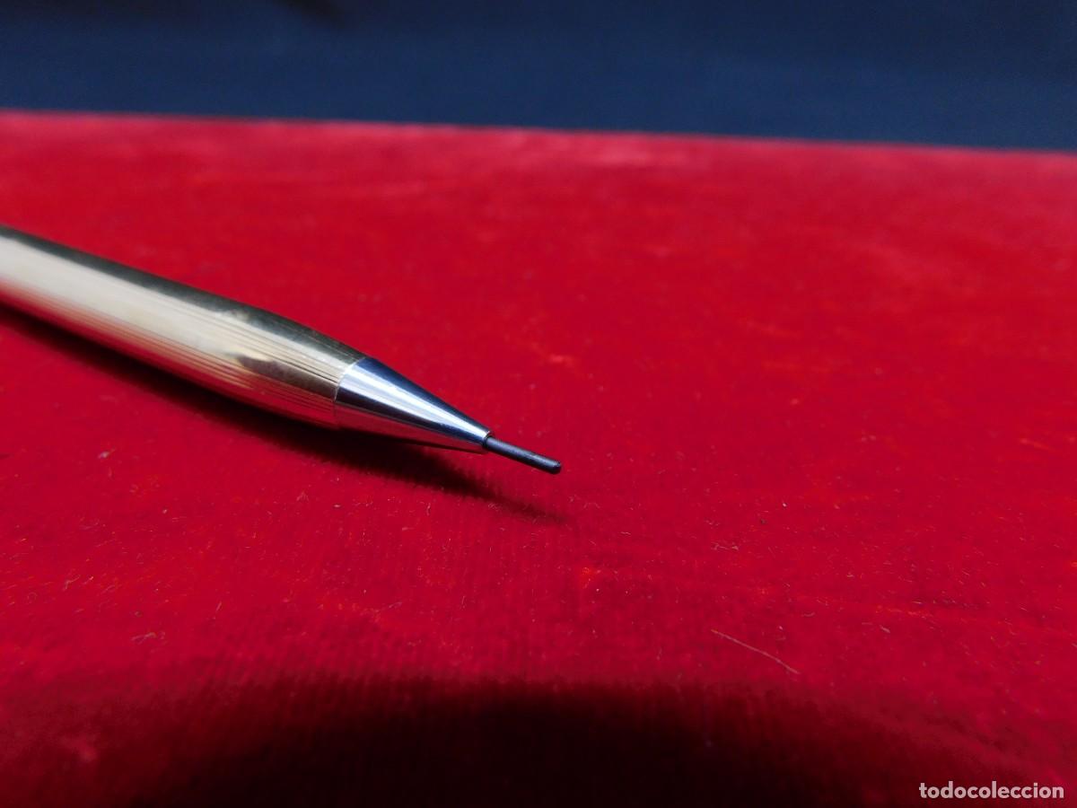 Plumas estilogr&aacute;ficas antiguas: PORTAMINAS ANSON 22K ELECTROPLATED - Foto 4