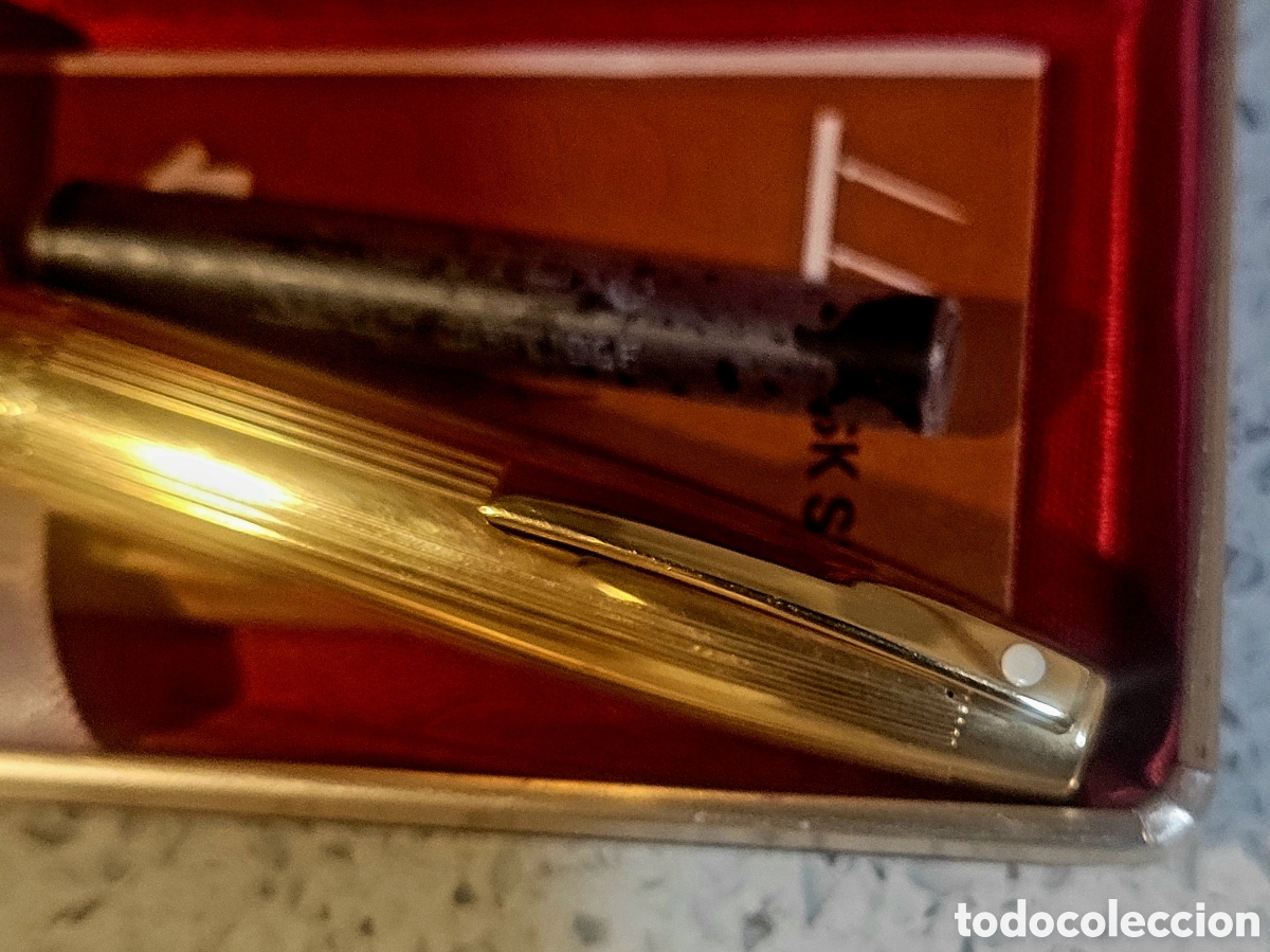 Plumas estilogr&aacute;ficas antiguas: Estilogr&aacute;fica Sheaffer oro - Foto 5