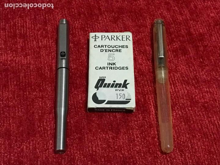 Plumas estilogr&aacute;ficas antiguas: DOS PLUMAS MARCAS PARKER Y WALKER - Foto 1