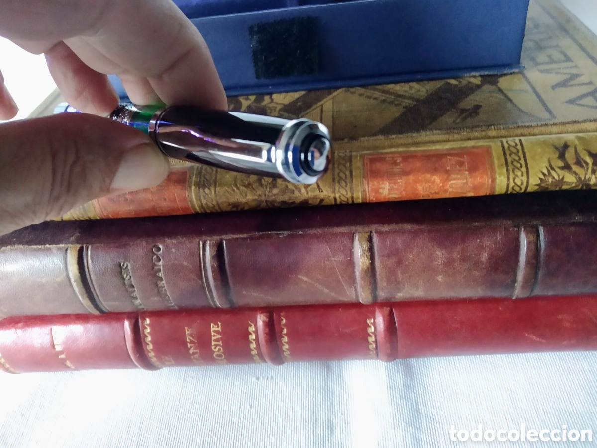 Plumas estilogr&aacute;ficas antiguas: PLUMA DEL CLUB INTERNACIONAL DEL LIBRO ( OLYMPO ) - Foto 3