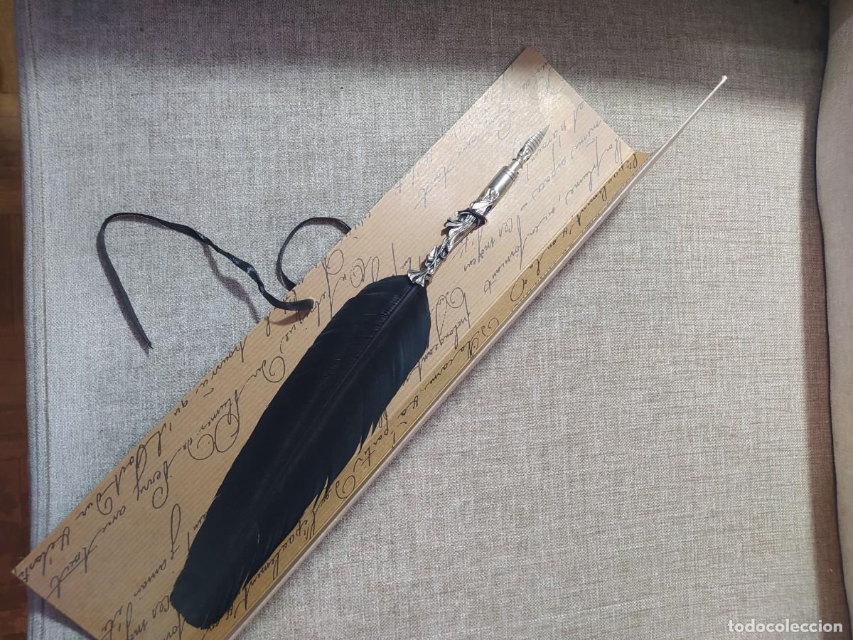 Plumas estilogr&aacute;ficas antiguas: PLUMA DE AVE PARA ESCRITURA - Foto 1