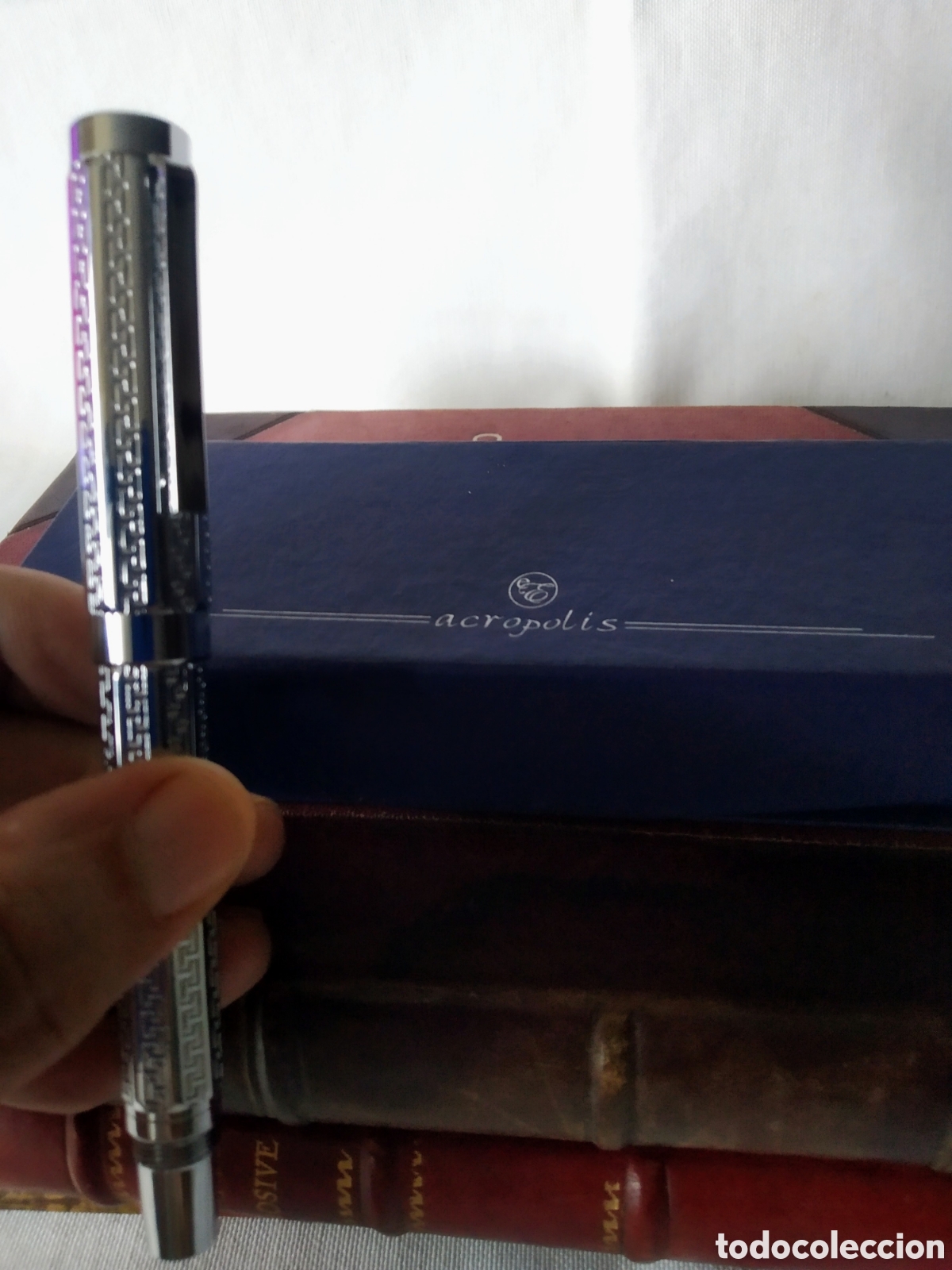 Plumas estilogr&aacute;ficas antiguas: PLUMA DEL CLUB INTERNACIONAL DEL LIBRO ( ACR&Oacute;POLIS ) - Foto 2