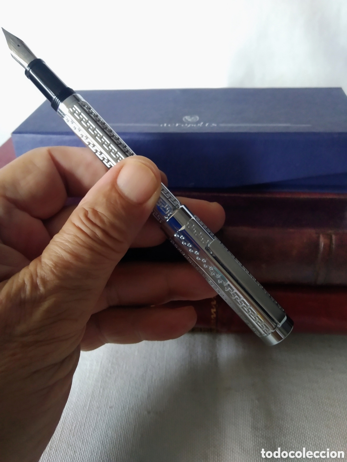 Plumas estilogr&aacute;ficas antiguas: PLUMA DEL CLUB INTERNACIONAL DEL LIBRO ( ACR&Oacute;POLIS ) - Foto 3