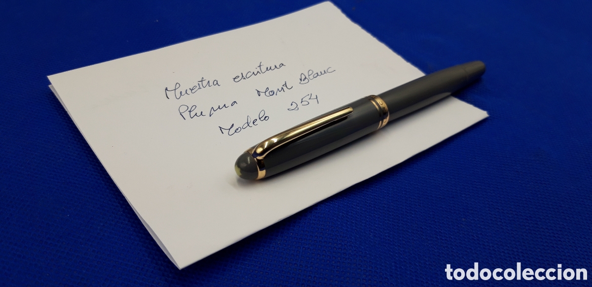 Plumas estilogr&aacute;ficas antiguas: Pluma MONT BLANC 254 Gris. - Foto 5