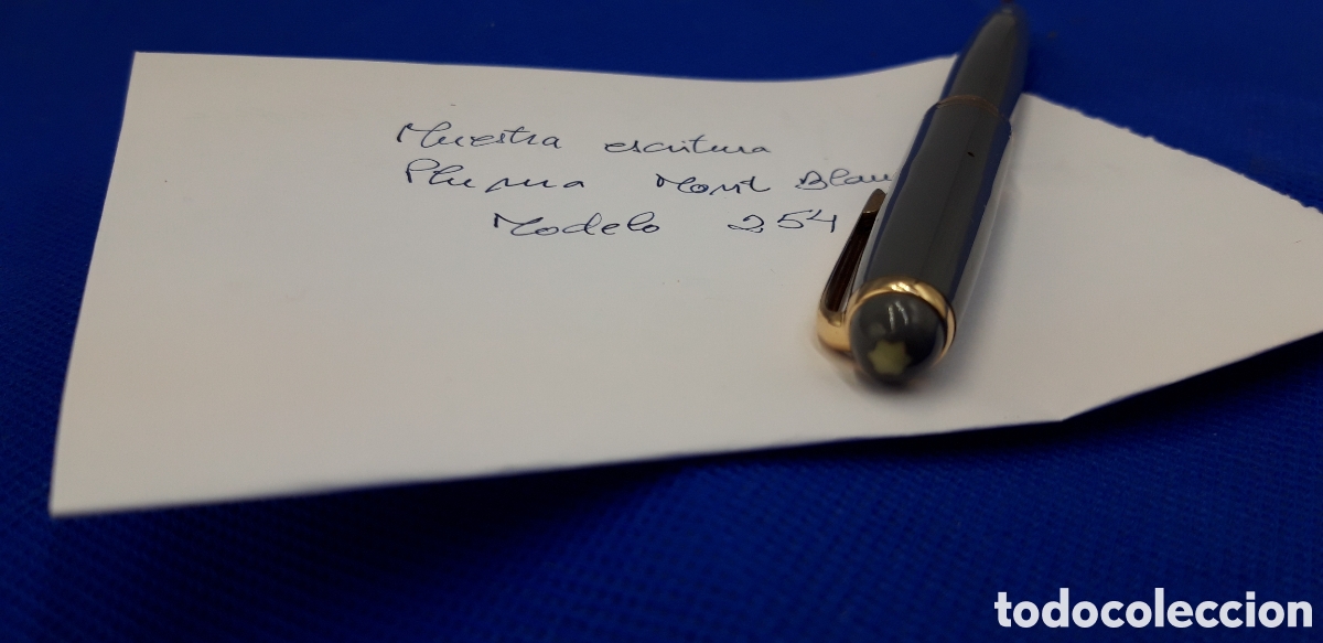 Plumas estilogr&aacute;ficas antiguas: Pluma MONT BLANC 254 Gris. - Foto 6
