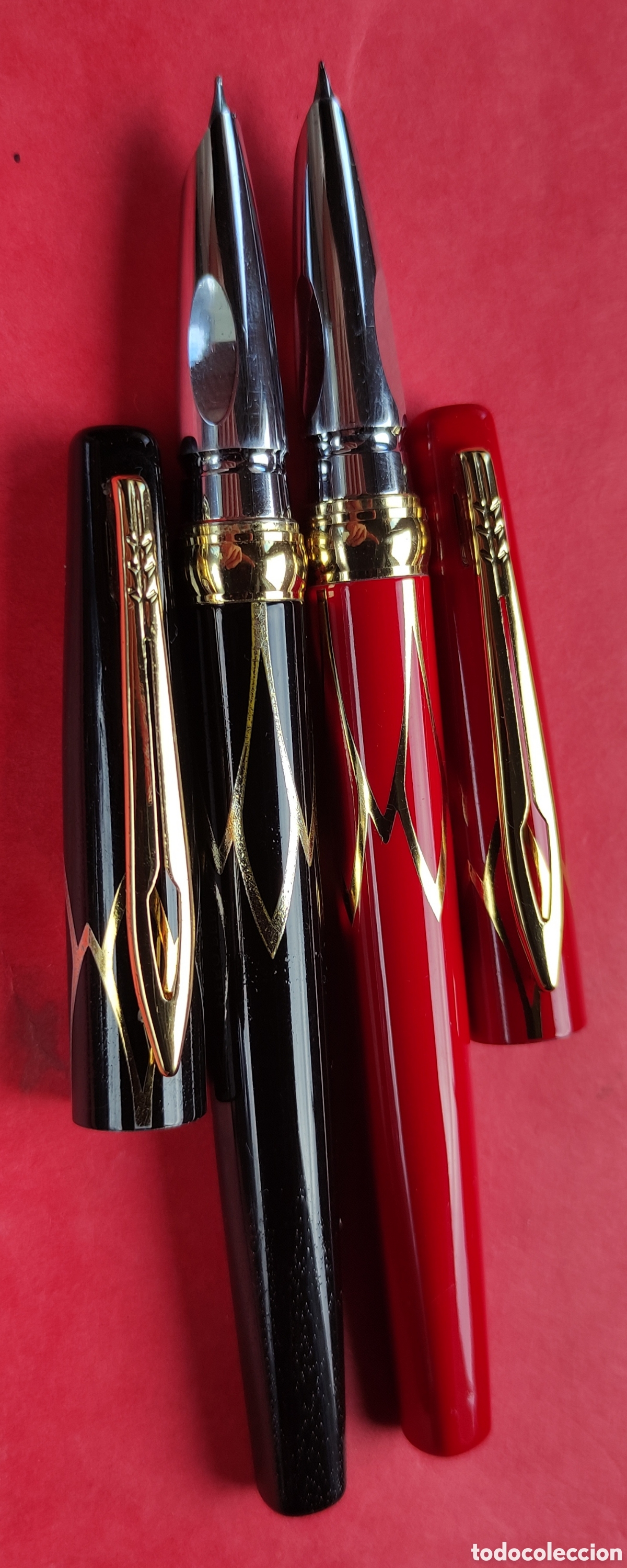 Plumas estilogr&aacute;ficas antiguas: 2 plumas HERO PEN 3019 - Foto 6