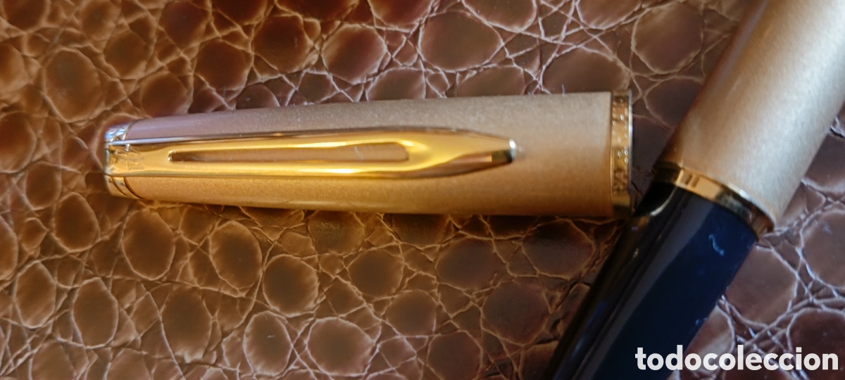 Plumas estilogr&aacute;ficas antiguas: Waterman H&eacute;misph&egrave;re - Bronce y Dorado - Foto 2